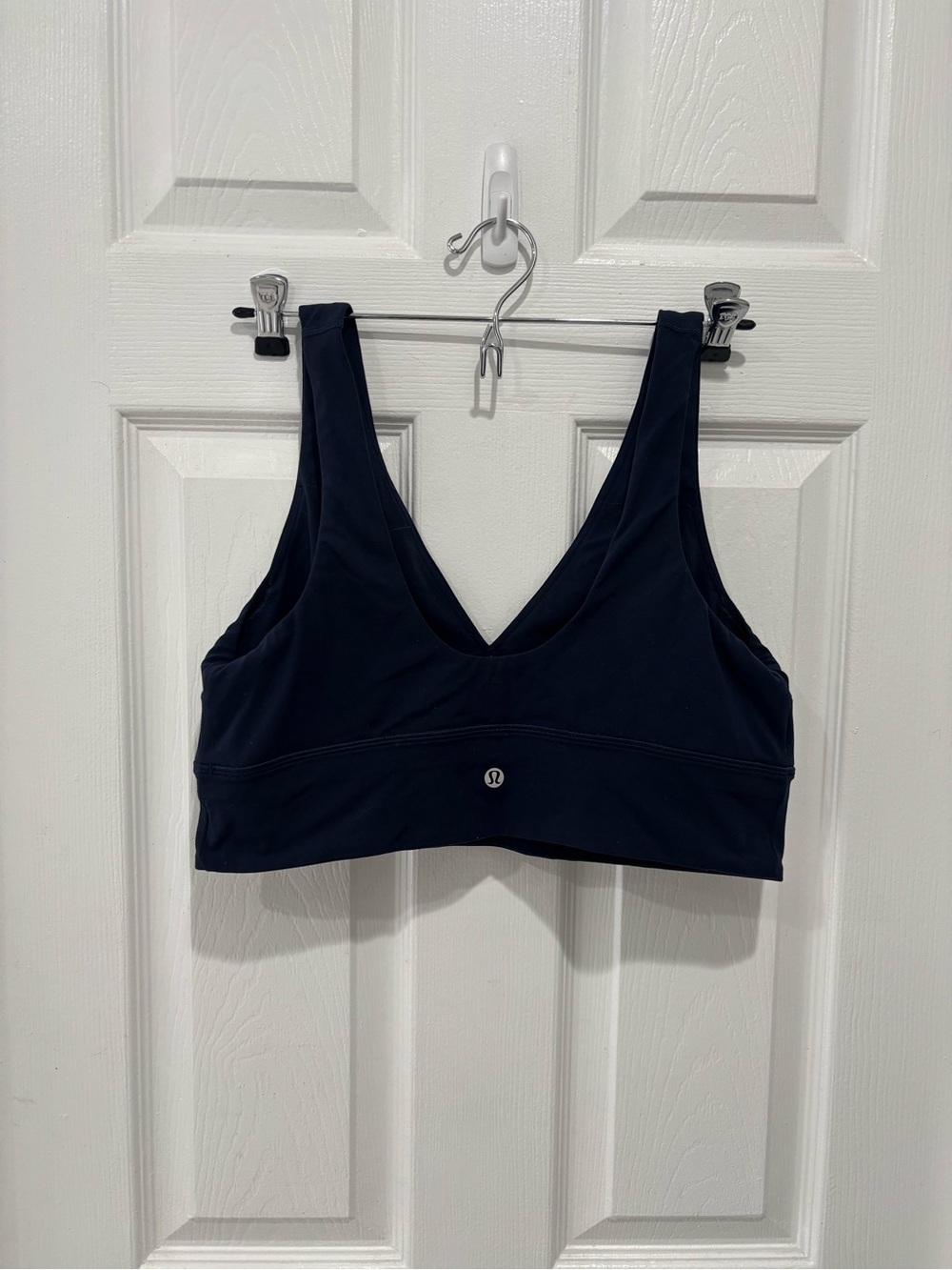 lululemon athletica Navy V-Neck Sports Bra with Supportive Band
